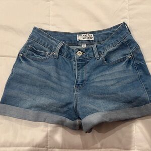Wax Jean Classic Blue Denim Shorts